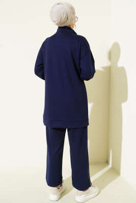 Biyeli Armalı Loyşa İkili Takım Lacivert - İkili Takım