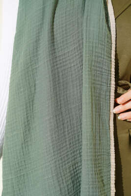 Biyeli Müslin Şal Çağla Yeşili - Başörtüsü