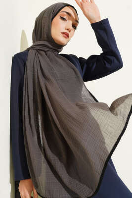 Biyeli Müslin Şal Füme 