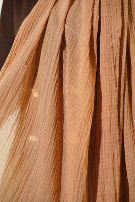 Biyeli Müslin Şal Latte - Başörtüsü