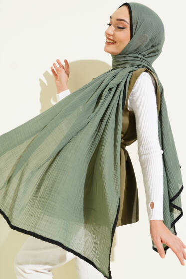 Biyeli Müslin Şal Nefti - Başörtüsü