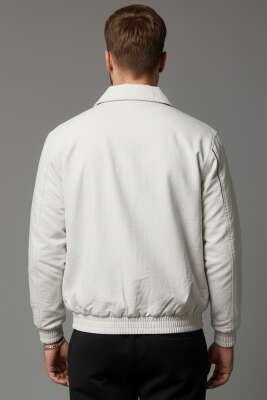 Biyeli Oversize Erkek Mont Taş - Erkek Mont