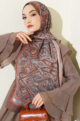 Bohem Esintili Şal Vizon - Başörtüsü