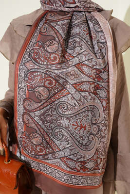 Bohem Esintili Şal Vizon - Başörtüsü