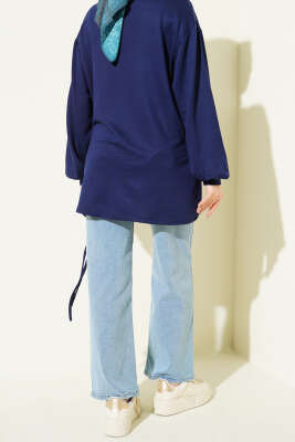 Bol Paça Cepli Kot Pantolon Mavi - Pantolon