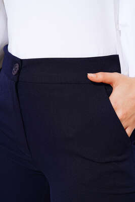 Bol Paça Cepli Pantolon Lacivert - Pantolon