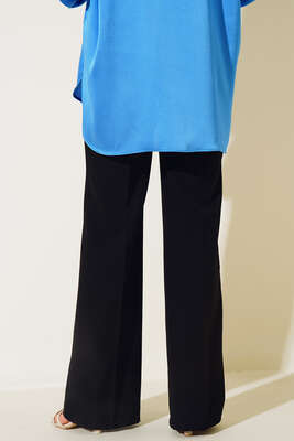 Bol Paça Cepli Pantolon Siyah - Pantolon