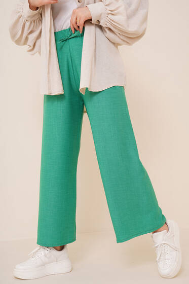 Bol Paça Keten Pantolon Benetton - ÇOK SATANLAR