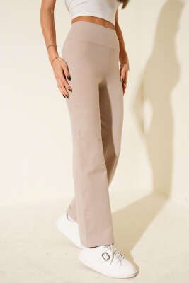 Bol Paça Loyşa Pantolon Bej 