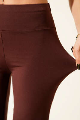 Bol Paça Loyşa Pantolon Kahve - Yılın Fırsatı