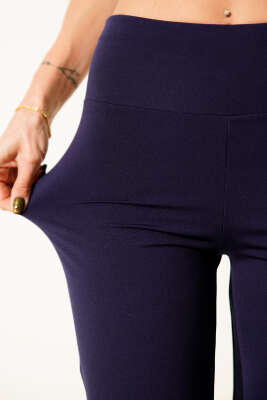 Bol Paça Loyşa Pantolon Lacivert - Yılın Fırsatı