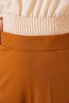 Bol Paça Taba Kanvas Pantolon - Pantolon