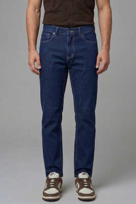 Bol Regular Fit Erkek Pantolon Lacivert - Erkek Pantolon
