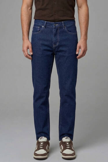 Bol Regular Fit Erkek Pantolon Lacivert - Erkek Pantolon