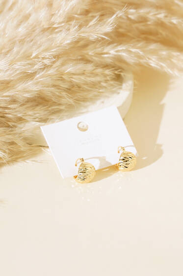 Bombe Model Küpe Gold - Küpe