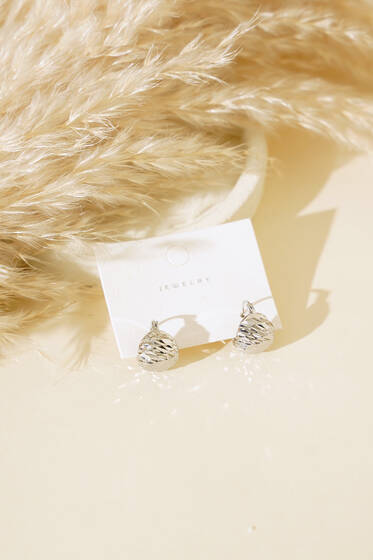 Bombe Model Küpe Gümüş - Küpe