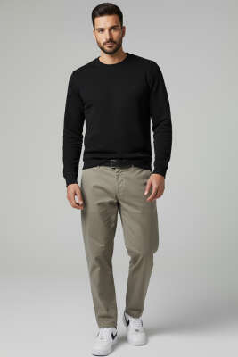 Selanik Besse Armalı Erkek Sweatshirt Siyah - Erkek Sweatshirt