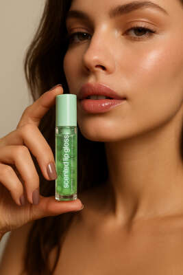 Boncuk Detaylı Dudak Yağı - Makyaj Aksesuarları