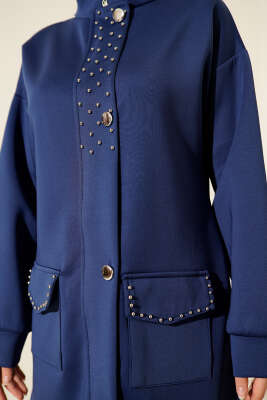 Boncuk Detaylı Scuba İkili Takım Lacivert - Scuba Ürünler