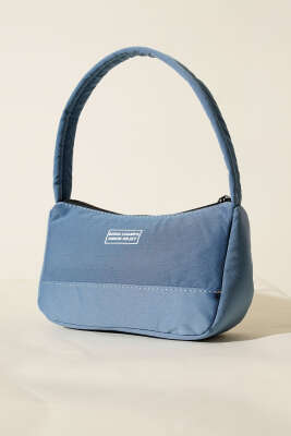 Born Charmps Baskılı Çanta Mavi 