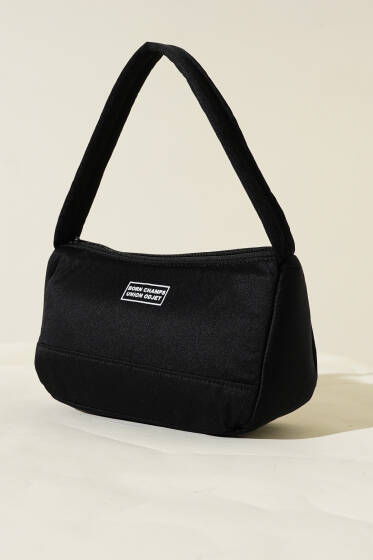 Born Charmps Baskılı Çanta Siyah - Kol Çantası