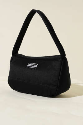 Born Charmps Baskılı Çanta Siyah