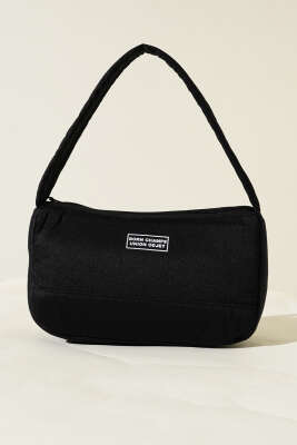 Born Charmps Baskılı Çanta Siyah - Yılın Fırsatı