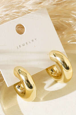 Boru Halka Küpe Gold - Yılın Fırsatı