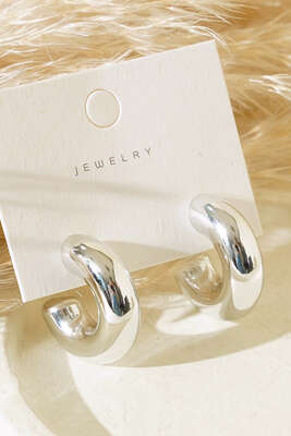 Boru Halka Küpe Gümüş - Yılın Fırsatı