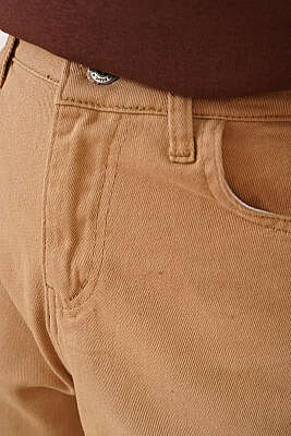 Boru Paça Latte Jean Pantolon - Pantolon