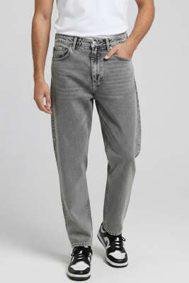 Boru Paça Likralı Cepli Erkek Pantolon Gri - DEEP BROWN