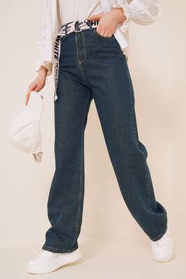 Boru Paça Orta Tint Jean Pantolon - Pantolon