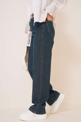 Boru Paça Orta Tint Jean Pantolon - Pantolon