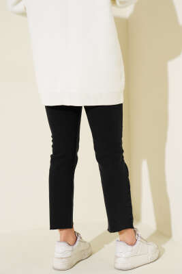 Boru Paça Sökük Jean Pantolon Füme - Pantolon