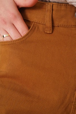 Boru Paça Taba Jean Pantolon - Pantolon