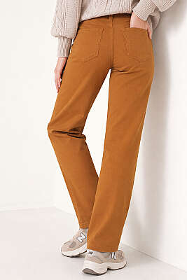 Boru Paça Taba Jean Pantolon - Pantolon