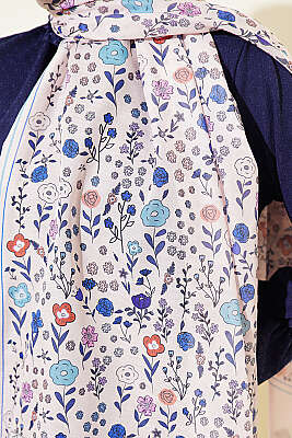 Botanik Desen Soft Şal Pudra - Başörtüsü