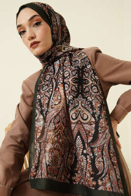 Boteh Desen Şal Zümrüt - Başörtüsü