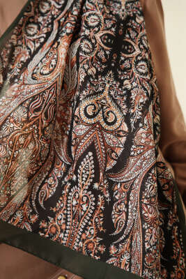 Boteh Desen Şal Zümrüt - Başörtüsü