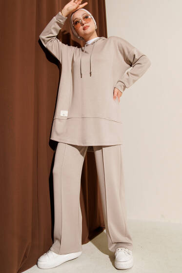 Brend Paris Armalı Loyşa İkili Takım Bej - İkili Takım