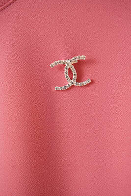 Broş Detaylı Etek İkili Takım Gül Kurusu - İKİLİ TAKIM