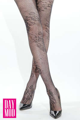 Buket Dantel Külotlu Çorap 500 Siyah 