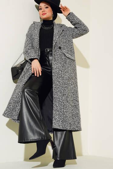 Buklet Uzun Kaban Siyah - Kaban