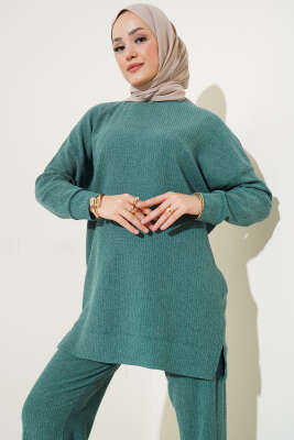 Bürümcük Basic Tunik İkili Takım Yeşil - 300-500 TL Ürünler