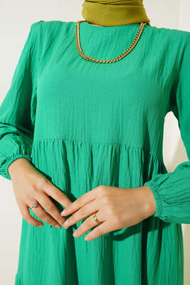 Bürümcük Elbise Yeşil - Thumbnail