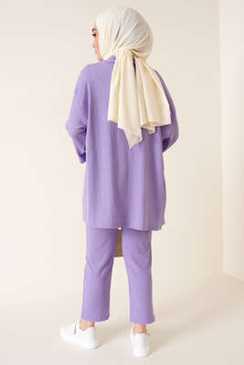Bürümcük Kimono İkili Takım Lila - İKİLİ TAKIM