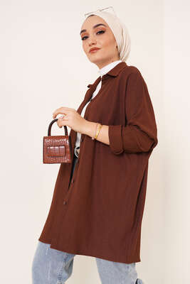 Bürümcük Salaş Gömlek Kahve - Gömlek