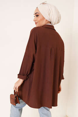 Bürümcük Salaş Gömlek Kahve - Gömlek