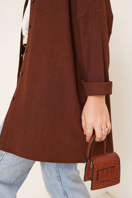 Bürümcük Salaş Gömlek Kahve - Gömlek