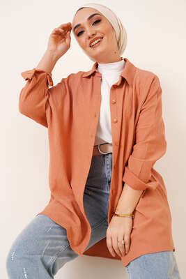 Bürümcük Salaş Gömlek Somon 